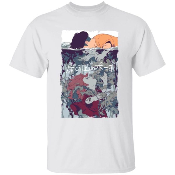 Ponyo Mother - Ponyo and Sosuke Creative Art T Shirt for Kid-Ponyo Mother