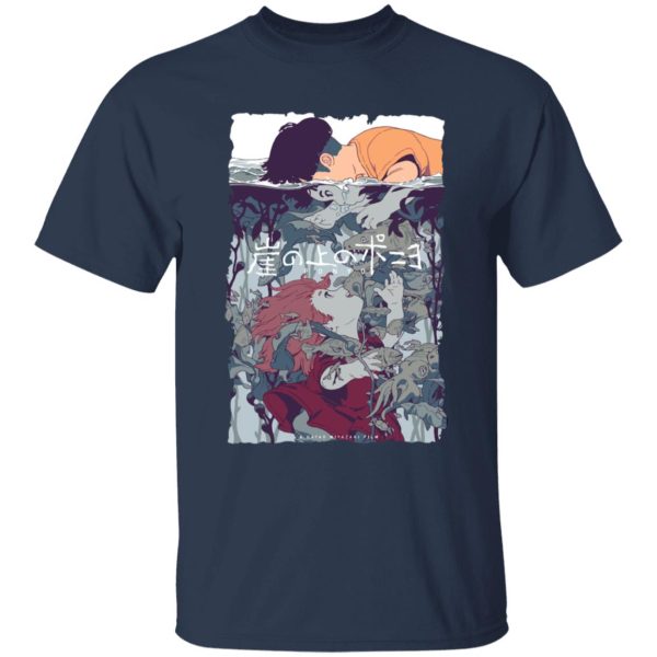 Ponyo Mother - Ponyo and Sosuke Creative Art T Shirt for Kid-Ponyo Mother