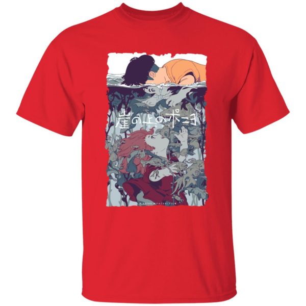 Ponyo Mother - Ponyo and Sosuke Creative Art T Shirt for Kid-Ponyo Mother