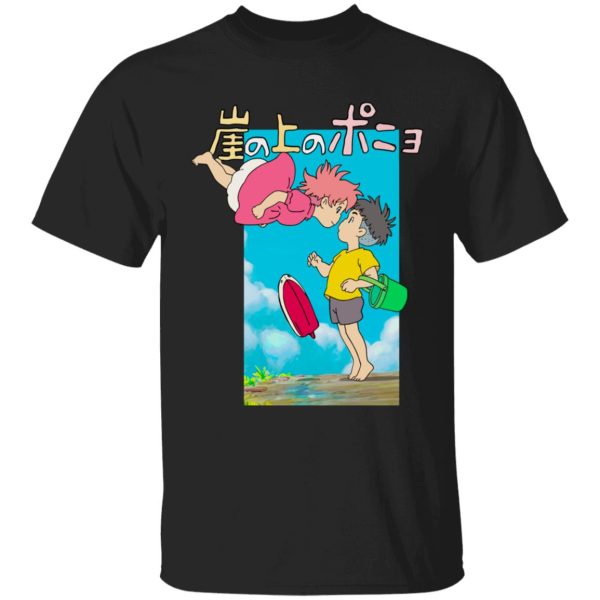 Póny - Ponyo On The Cliff By The Sea Poster T Shirt for Kid-Póny