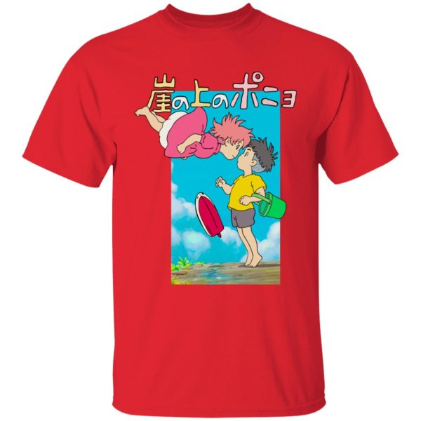 Póny - Ponyo On The Cliff By The Sea Poster T Shirt for Kid-Póny