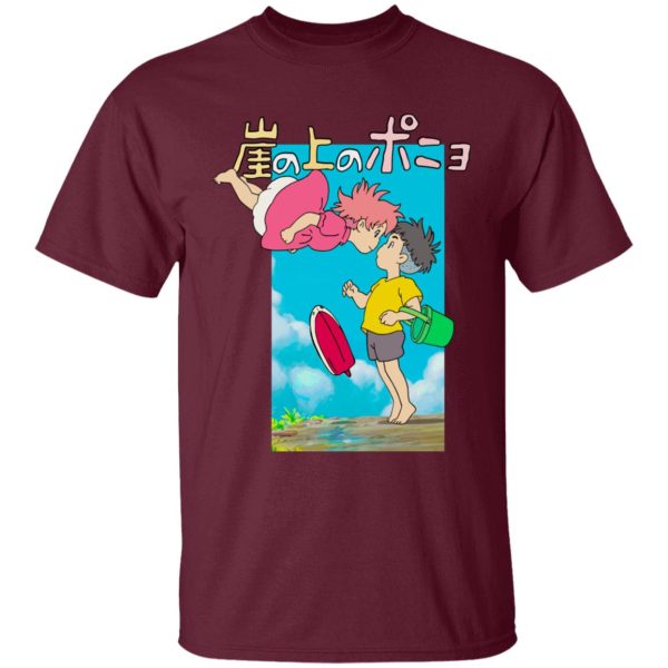 Póny - Ponyo On The Cliff By The Sea Poster T Shirt for Kid-Póny