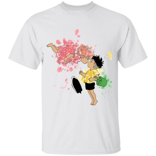 Ponyo Showtimes - Ponyo and Sosuke Colorful T Shirt for Kid-Ponyo Showtimes