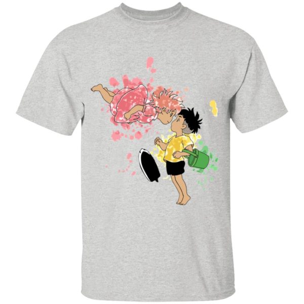 Ponyo Showtimes - Ponyo and Sosuke Colorful T Shirt for Kid-Ponyo Showtimes