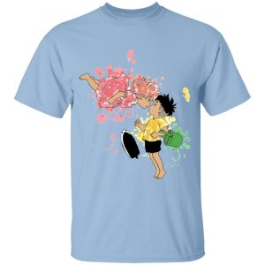 Ponyo Showtimes - Ponyo and Sosuke Colorful T Shirt for Kid-Ponyo Showtimes