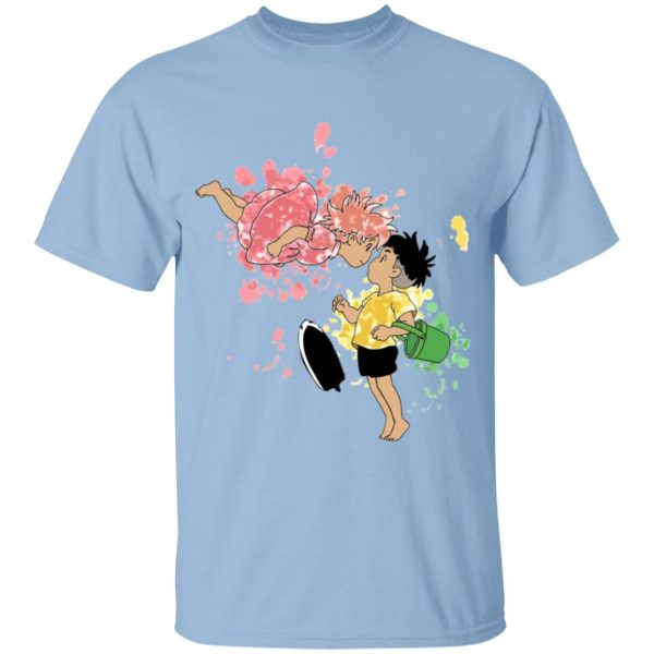 Ponyo Showtimes - Ponyo and Sosuke Colorful T Shirt for Kid-Ponyo Showtimes