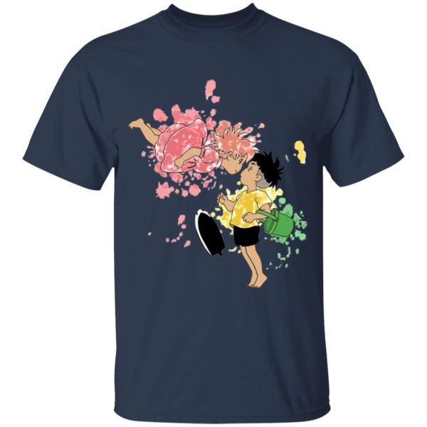 Ponyo Showtimes - Ponyo and Sosuke Colorful T Shirt for Kid-Ponyo Showtimes