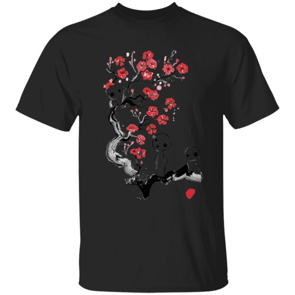 Princess Mononoke Yakul - Princess Mononoke – Tree Spirits on the Cherry Blossom T Shirt for Kid-Princess Mononoke Yakul