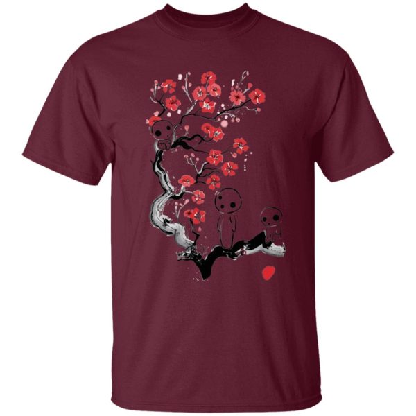 Princess Mononoke Yakul - Princess Mononoke – Tree Spirits on the Cherry Blossom T Shirt for Kid-Princess Mononoke Yakul