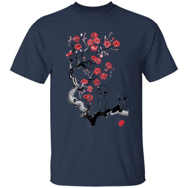 Princess Mononoke Yakul - Princess Mononoke – Tree Spirits on the Cherry Blossom T Shirt for Kid-Princess Mononoke Yakul