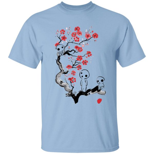 Princess Mononoke Yakul - Princess Mononoke – Tree Spirits on the Cherry Blossom T Shirt for Kid-Princess Mononoke Yakul