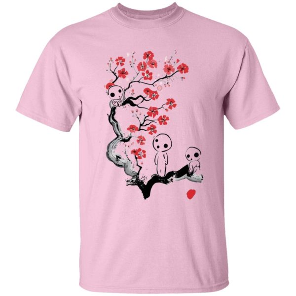 Princess Mononoke Yakul - Princess Mononoke – Tree Spirits on the Cherry Blossom T Shirt for Kid-Princess Mononoke Yakul