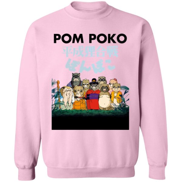 Pom Poko Poster Japanese Sweatshirt-Apparel, Pom Poko, Sweatshirt