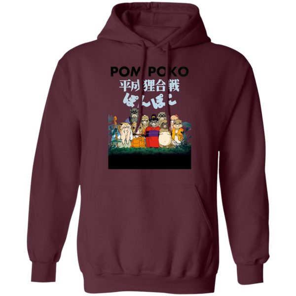 Pom Poko Poster Japanese Hoodie-Apparel, Hoodie, Pom Poko