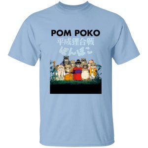 Pom Poko Poster Japanese T Shirt-Apparel, Pom Poko, Tshirt