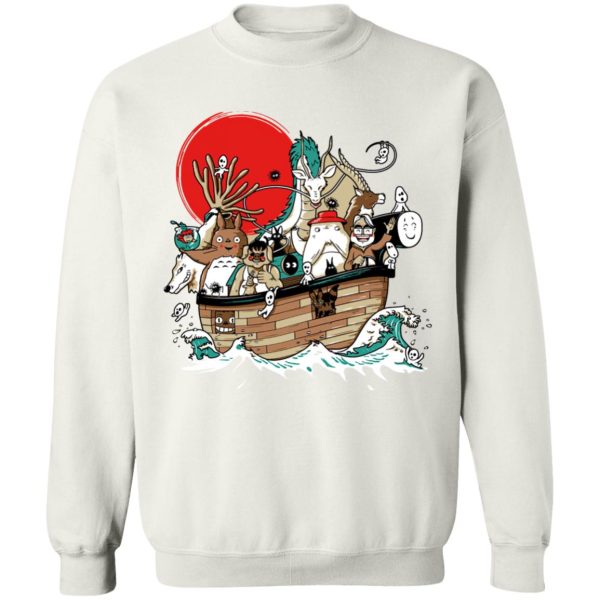 Chihiro Spirited Away - Studio Ghibli Boat Sweatshirt-Apparel, Chihiro Spirited Away, My Neighbor Totoro, Spirited Away, Spirited Away Movie, Sweatshirt