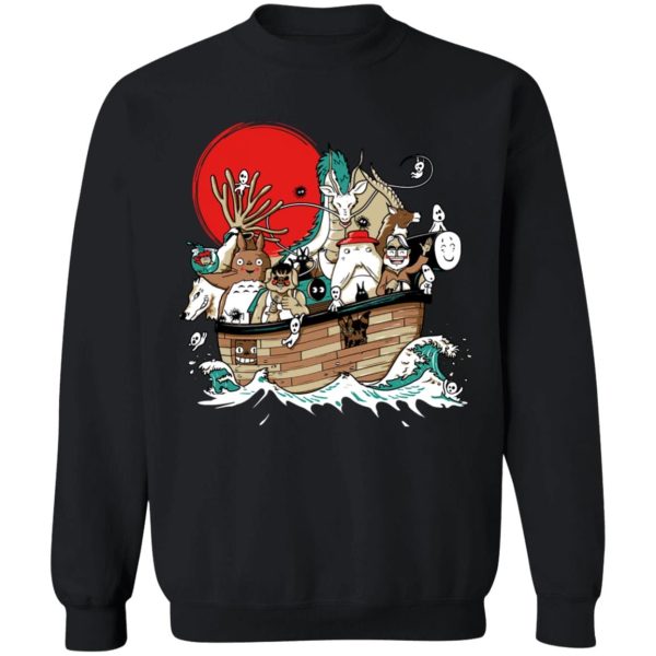 Chihiro Spirited Away - Studio Ghibli Boat Sweatshirt-Apparel, Chihiro Spirited Away, My Neighbor Totoro, Spirited Away, Spirited Away Movie, Sweatshirt