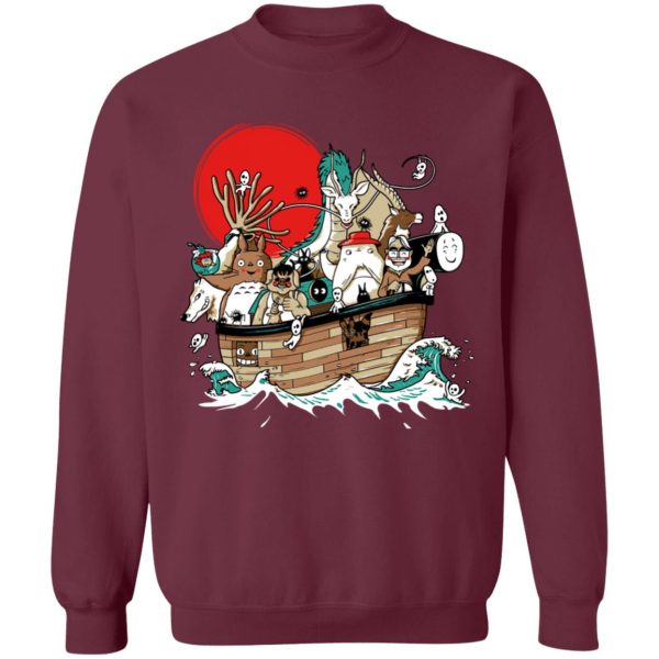 Chihiro Spirited Away - Studio Ghibli Boat Sweatshirt-Apparel, Chihiro Spirited Away, My Neighbor Totoro, Spirited Away, Spirited Away Movie, Sweatshirt