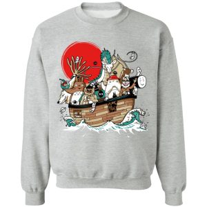 Chihiro Spirited Away - Studio Ghibli Boat Sweatshirt-Apparel, Chihiro Spirited Away, My Neighbor Totoro, Spirited Away, Spirited Away Movie, Sweatshirt