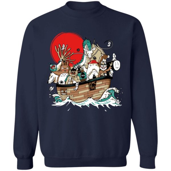 Chihiro Spirited Away - Studio Ghibli Boat Sweatshirt-Apparel, Chihiro Spirited Away, My Neighbor Totoro, Spirited Away, Spirited Away Movie, Sweatshirt