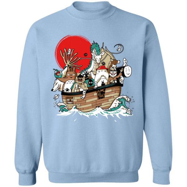 Chihiro Spirited Away - Studio Ghibli Boat Sweatshirt-Apparel, Chihiro Spirited Away, My Neighbor Totoro, Spirited Away, Spirited Away Movie, Sweatshirt