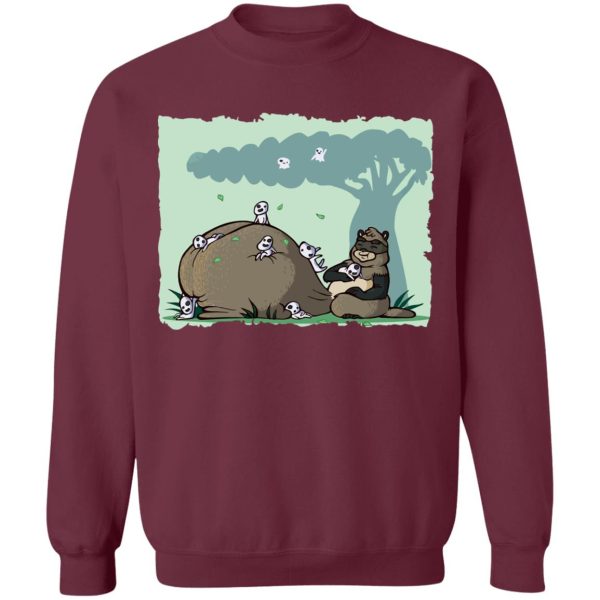 Pom Poko and the Tree Spirits Sweatshirt-Apparel, Pom Poko, Sweatshirt