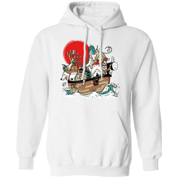 Totoro Poster - Studio Ghibli Boat Hoodie-Apparel, Hoodie, My Neighbor Totoro, Spirited Away, Totoro Poster