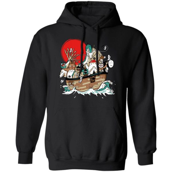 Totoro Poster - Studio Ghibli Boat Hoodie-Apparel, Hoodie, My Neighbor Totoro, Spirited Away, Totoro Poster