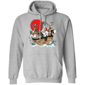 Totoro Poster - Studio Ghibli Boat Hoodie-Apparel, Hoodie, My Neighbor Totoro, Spirited Away, Totoro Poster