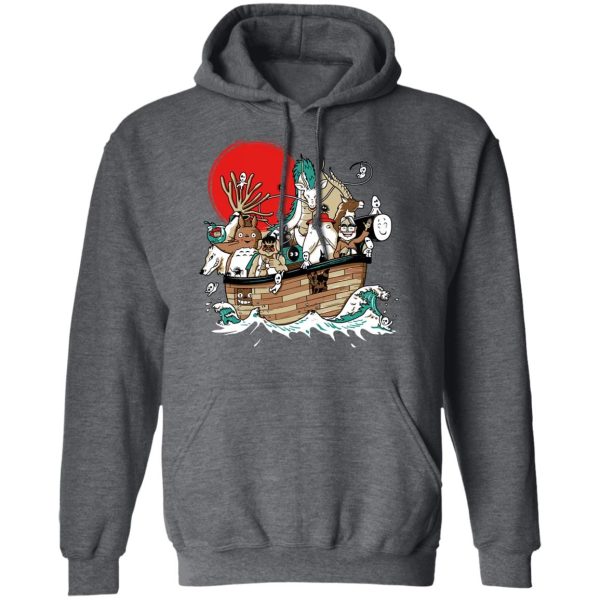 Totoro Poster - Studio Ghibli Boat Hoodie-Apparel, Hoodie, My Neighbor Totoro, Spirited Away, Totoro Poster