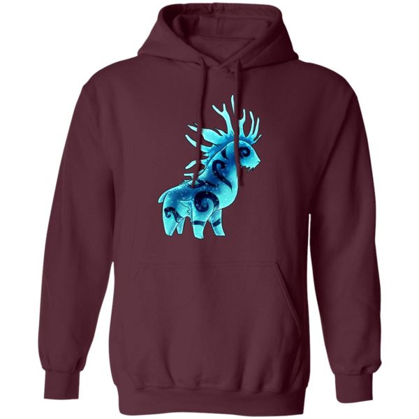 Characters In Princess Mononoke - Princess Mononoke Forest Spirit Shishigami Night Chibi Hoodie-Apparel, Characters In Princess Mononoke, Hoodie, princess mononoke