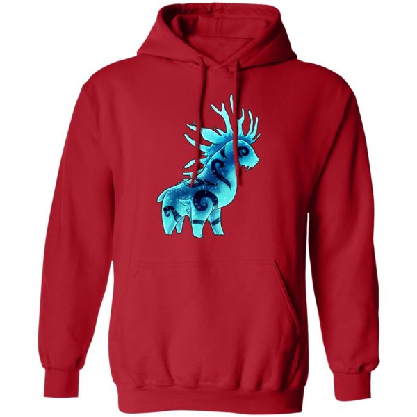 Characters In Princess Mononoke - Princess Mononoke Forest Spirit Shishigami Night Chibi Hoodie-Apparel, Characters In Princess Mononoke, Hoodie, princess mononoke