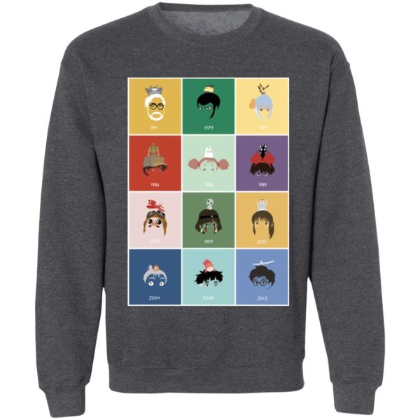 Kawagoe Totoro Forest - Ghibli Movie Collection Sweatshirt-Apparel, Howl's Moving Castle, Kawagoe Totoro Forest, Kiki's Delivery Service, My Neighbor Totoro, princess mononoke, Spirited Away, Sweatshirt