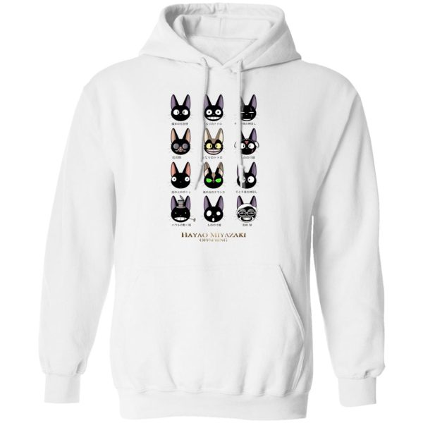 Kiki Kiki's Delivery Service - Jiji Hayao Miyazaki Off Spring Hoodie-Apparel, Hoodie, Kiki Kiki's Delivery Service, Kiki's Delivery Service