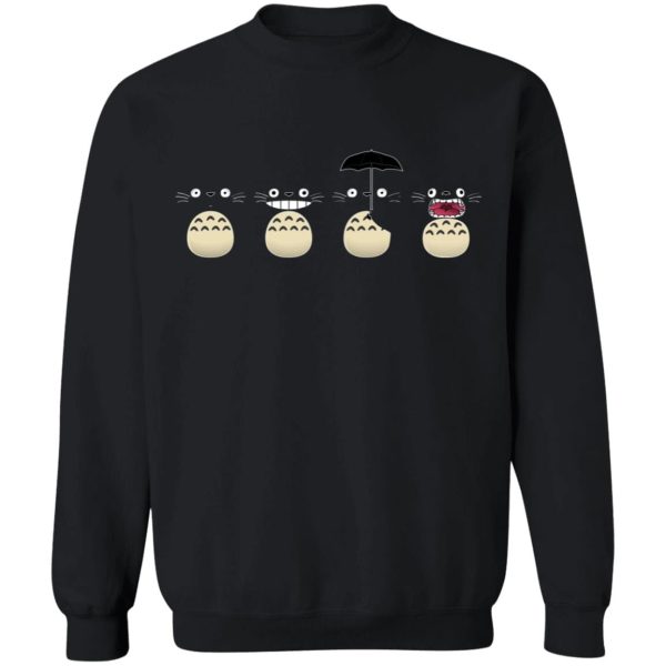 Casa Mas Grande De Totoral - Totoro Faces Sweatshirt-Apparel, Casa Mas Grande De Totoral, My Neighbor Totoro, Sweatshirt