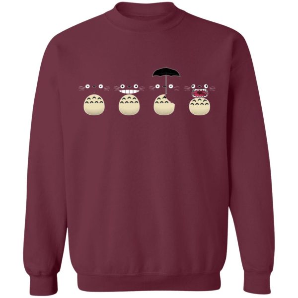 Casa Mas Grande De Totoral - Totoro Faces Sweatshirt-Apparel, Casa Mas Grande De Totoral, My Neighbor Totoro, Sweatshirt