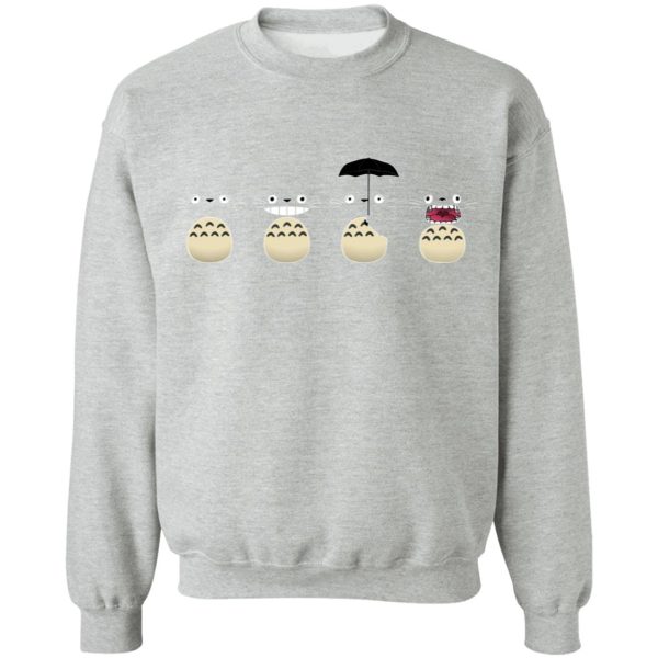 Casa Mas Grande De Totoral - Totoro Faces Sweatshirt-Apparel, Casa Mas Grande De Totoral, My Neighbor Totoro, Sweatshirt