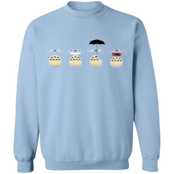 Casa Mas Grande De Totoral - Totoro Faces Sweatshirt-Apparel, Casa Mas Grande De Totoral, My Neighbor Totoro, Sweatshirt