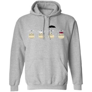 Is Totoro Forest Japan Safe - Totoro Faces Hoodie-Apparel, Hoodie, Is Totoro Forest Japan Safe, My Neighbor Totoro