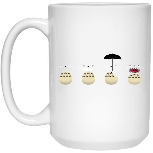 Dragon In Spirited Away - Totoro Faces Mug-Dragon In Spirited Away, House Decor, Mug, My Neighbor Totoro