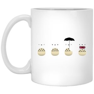 Dragon In Spirited Away - Totoro Faces Mug-Dragon In Spirited Away, House Decor, Mug, My Neighbor Totoro