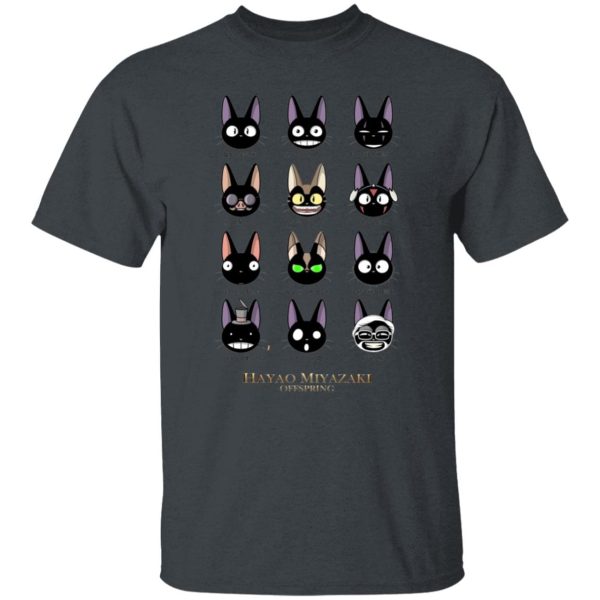 Kiki's Delivery Service Japanese - Jiji Hayao Miyazaki Off Spring T Shirt-Apparel, Kiki's Delivery Service, Kiki's Delivery Service Japanese, Tshirt