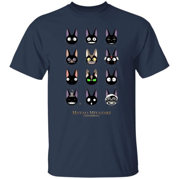 Kiki's Delivery Service Japanese - Jiji Hayao Miyazaki Off Spring T Shirt-Apparel, Kiki's Delivery Service, Kiki's Delivery Service Japanese, Tshirt