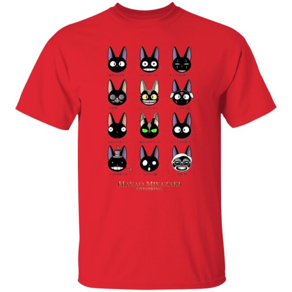 Kiki's Delivery Service Japanese - Jiji Hayao Miyazaki Off Spring T Shirt-Apparel, Kiki's Delivery Service, Kiki's Delivery Service Japanese, Tshirt