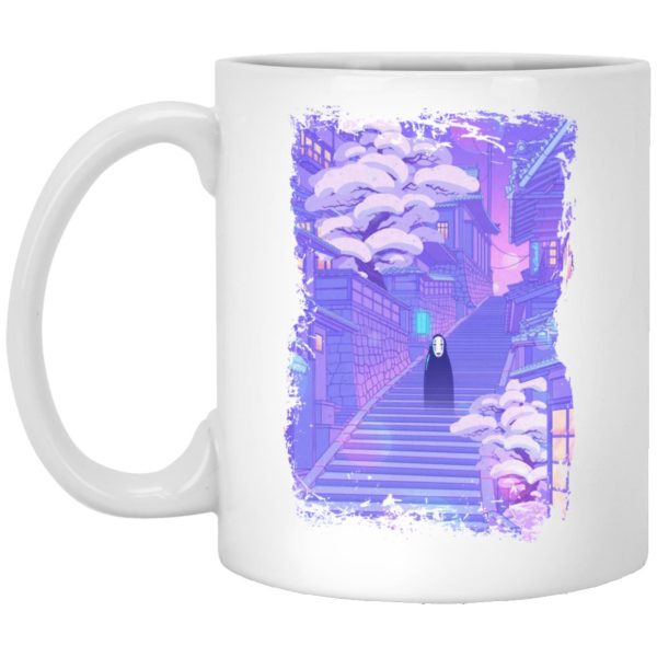 How Long Is Spirited Away - Spirited Away Kaonashi in the Sunset Mug-House Decor, How Long Is Spirited Away, kaonashi, Mug, no face, Spirited Away