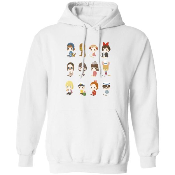 My Neighbour Totoro Cast - Ghibli Characters Cute Collection Hoodie-Apparel, Hoodie, Howl's Moving Castle, Kiki's Delivery Service, My Neighbor Totoro, My Neighbour Totoro Cast, princess mononoke, Spirited Away