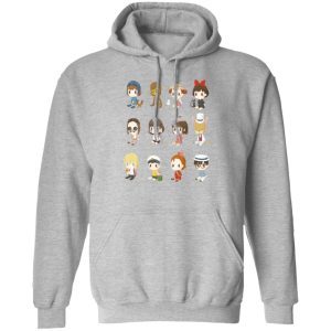 My Neighbour Totoro Cast - Ghibli Characters Cute Collection Hoodie-Apparel, Hoodie, Howl's Moving Castle, Kiki's Delivery Service, My Neighbor Totoro, My Neighbour Totoro Cast, princess mononoke, Spirited Away