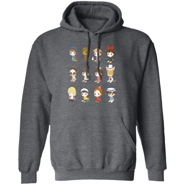 My Neighbour Totoro Cast - Ghibli Characters Cute Collection Hoodie-Apparel, Hoodie, Howl's Moving Castle, Kiki's Delivery Service, My Neighbor Totoro, My Neighbour Totoro Cast, princess mononoke, Spirited Away