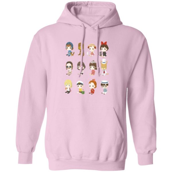 My Neighbour Totoro Cast - Ghibli Characters Cute Collection Hoodie-Apparel, Hoodie, Howl's Moving Castle, Kiki's Delivery Service, My Neighbor Totoro, My Neighbour Totoro Cast, princess mononoke, Spirited Away