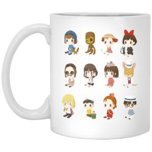 My Neighbor Totoro Soot Sprites - Ghibli Characters Cute Collection Mug-House Decor, Howl's Moving Castle, Kiki's Delivery Service, Mug, My Neighbor Totoro, My Neighbor Totoro Soot Sprites, princess mononoke, Spirited Away